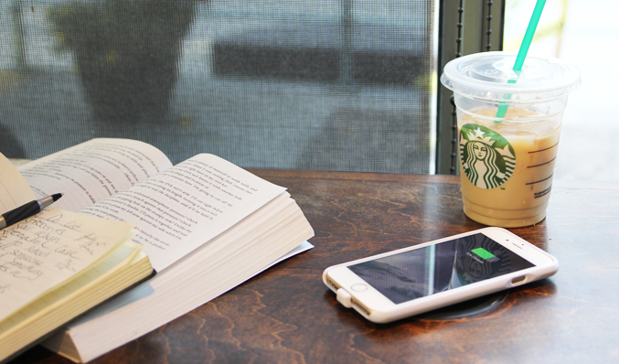 wireless charging starbucks